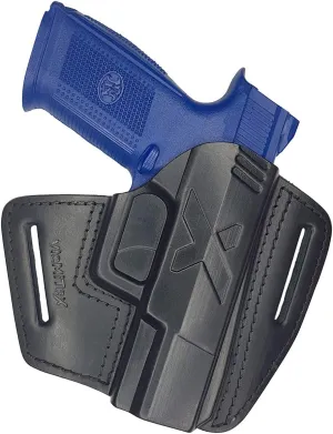 VlaMiTex U5 100% Leather IPSC/IDPA Quick-Draw Holster Fits FN FNS-9 FNS-40