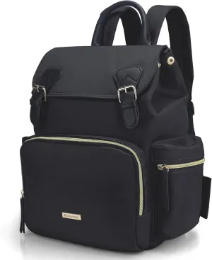 VS VOGSHOW Diaper Bag Backpack: Multifunctional Stylish Travel Baby Bag with Crossbody Strap