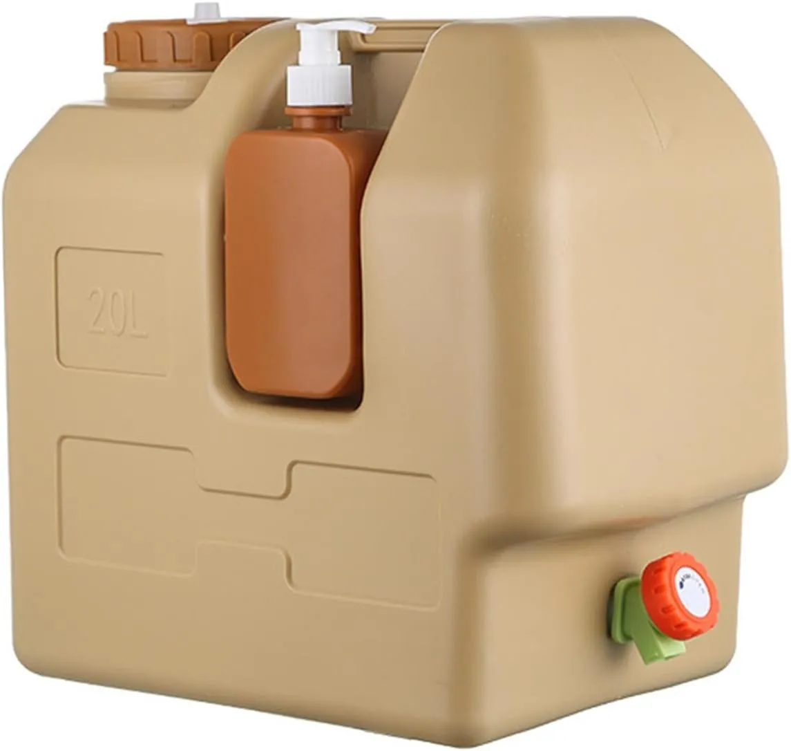 Water Container Water Storage Jug with Spigot Drink Container Portable Water Tank Water Carrier for Backpacking Emergency BBQ