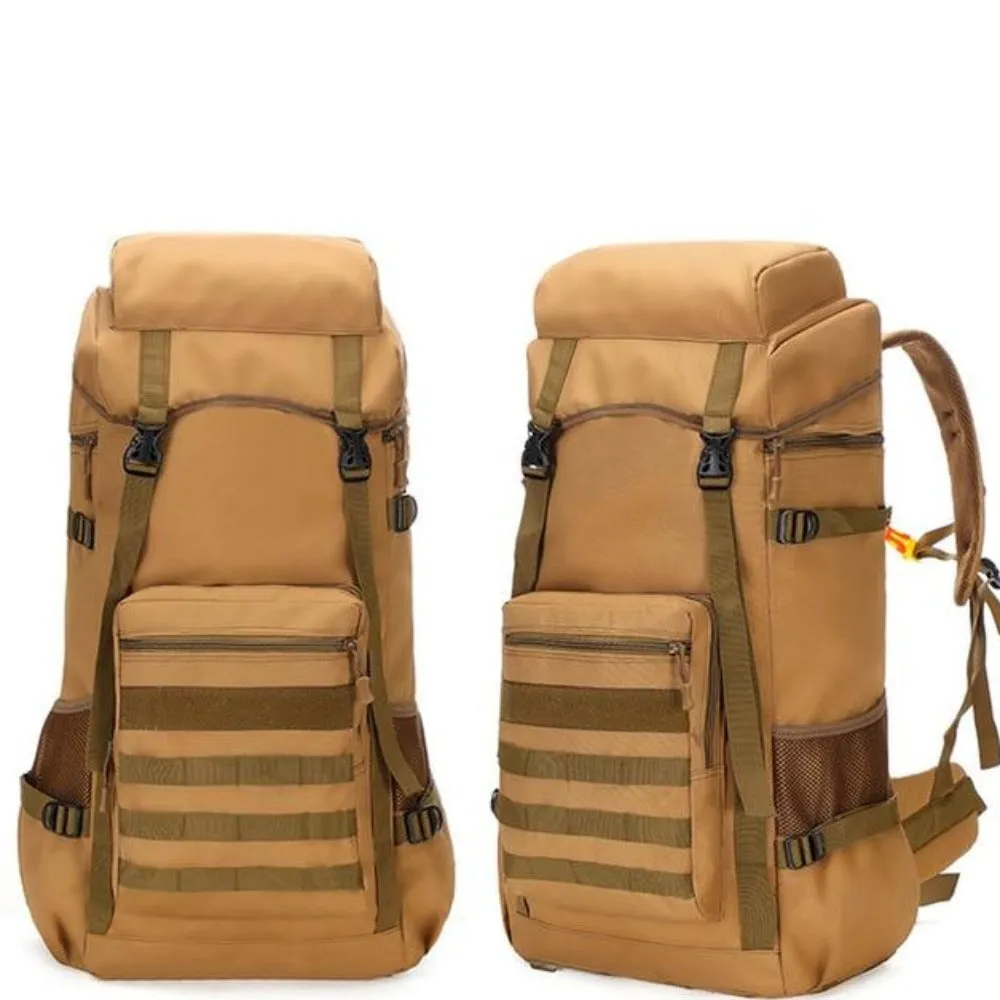 Water-Resistant Military Backpack for Outdoor Camping, 70L