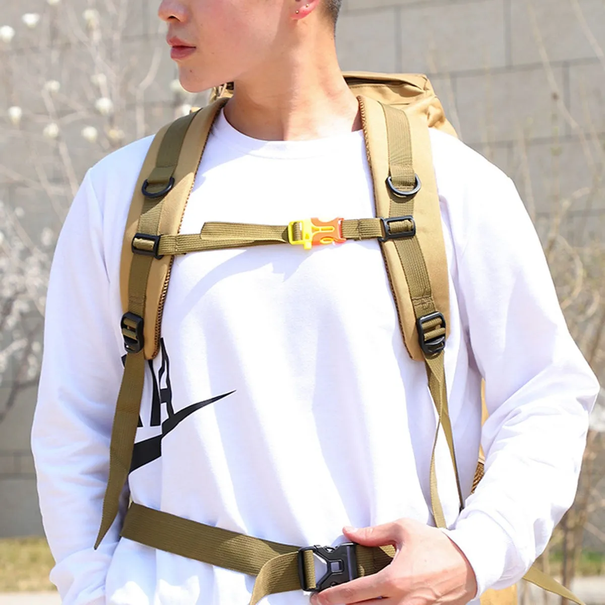 Water-Resistant Military Backpack for Outdoor Camping, 70L