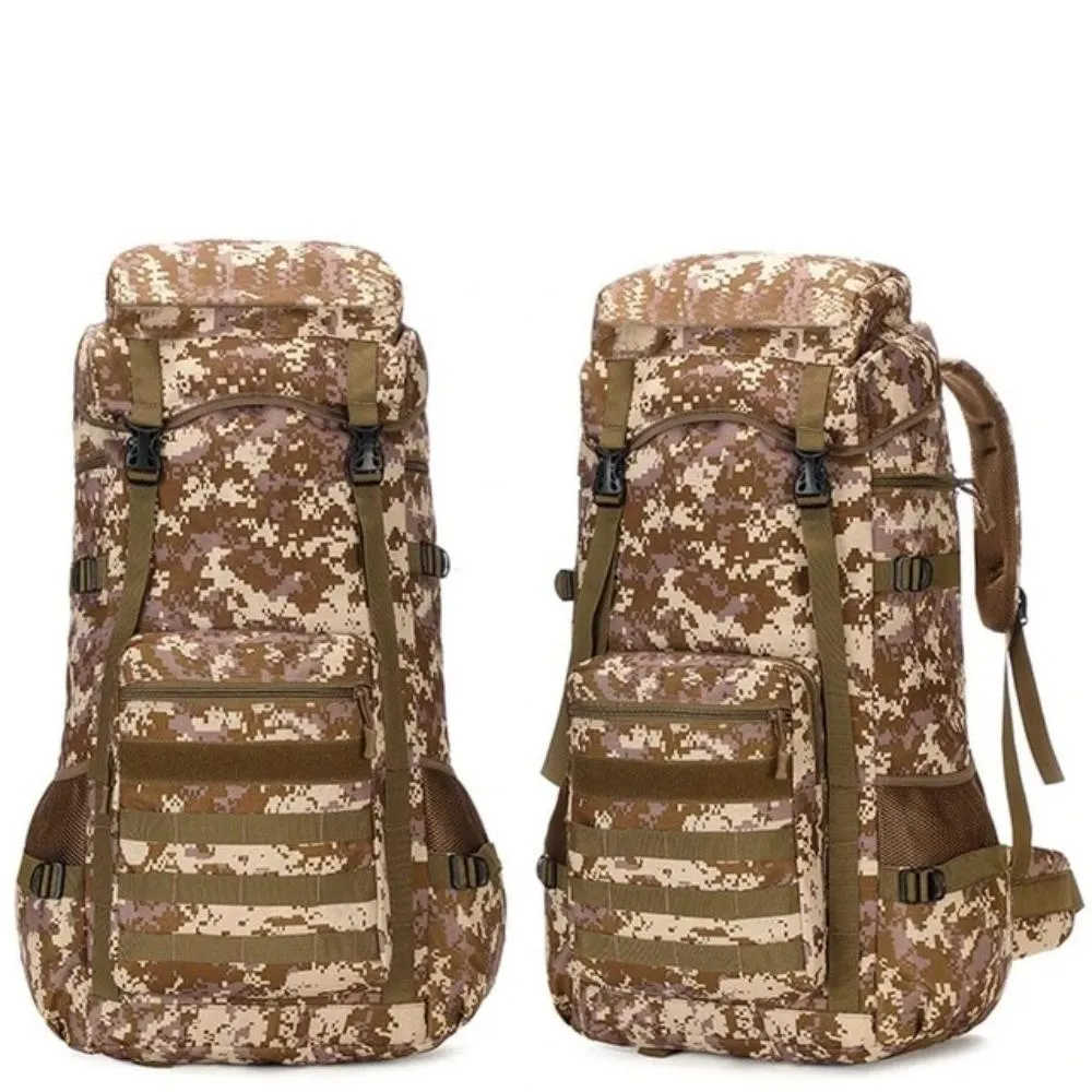 Water-Resistant Military Backpack for Outdoor Camping, 70L