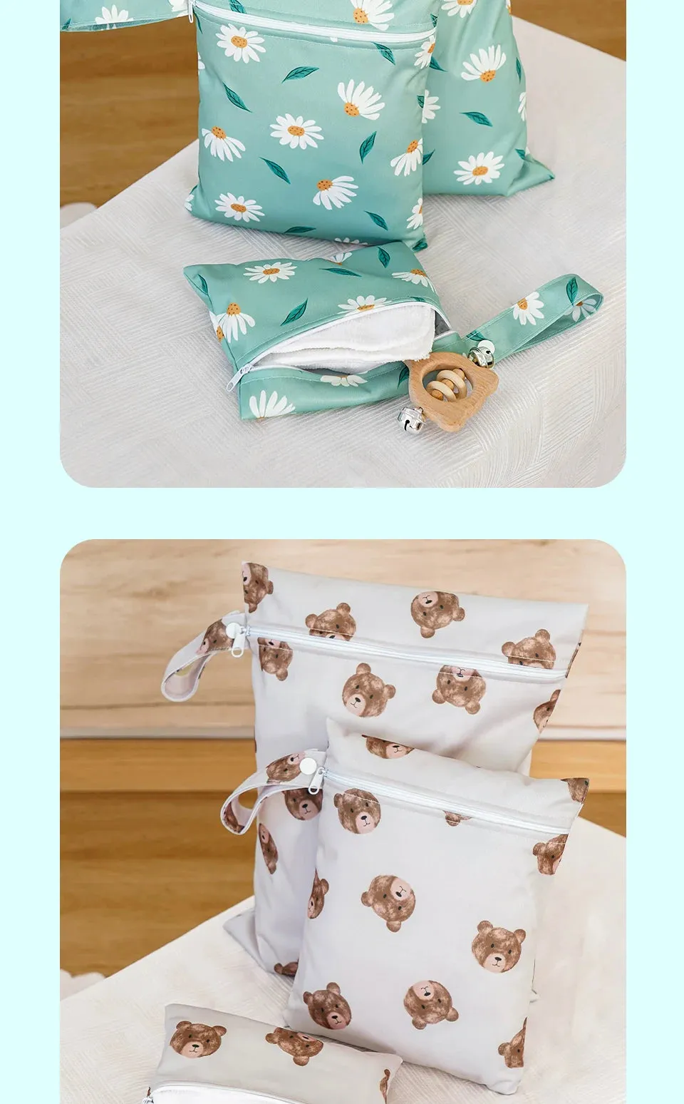 Waterproof Diaper Bag Set (3pcs)