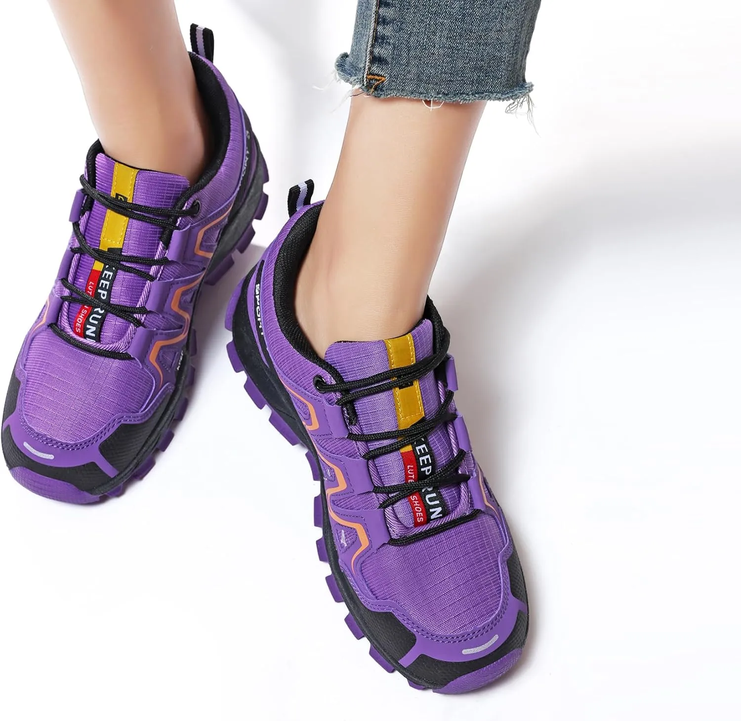 Waterproof Hiking Shoes Women Comfortable Lightweight Non-Slip Trekking Boots Fashion Walking Shoes for Women Tennis Outdoor Sneakers