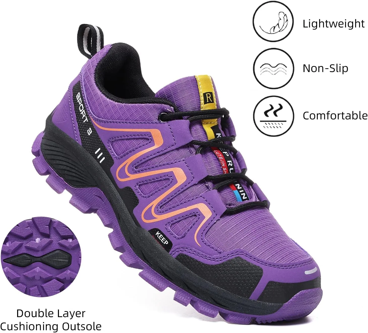 Waterproof Hiking Shoes Women Comfortable Lightweight Non-Slip Trekking Boots Fashion Walking Shoes for Women Tennis Outdoor Sneakers