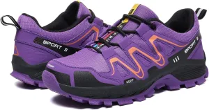 Waterproof Hiking Shoes Women Comfortable Lightweight Non-Slip Trekking Boots Fashion Walking Shoes for Women Tennis Outdoor Sneakers