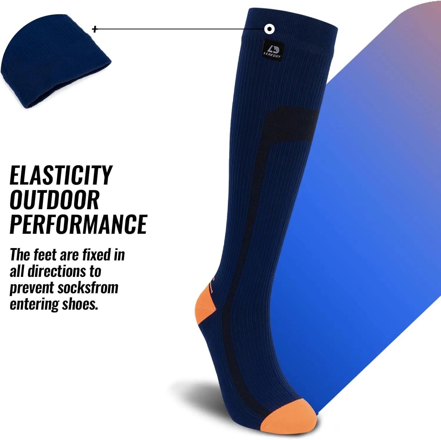 Waterproof Socks Knee High Long Socks,Thermal Ligthweight Breathable,Hiking,Cycling,Running,Skiing