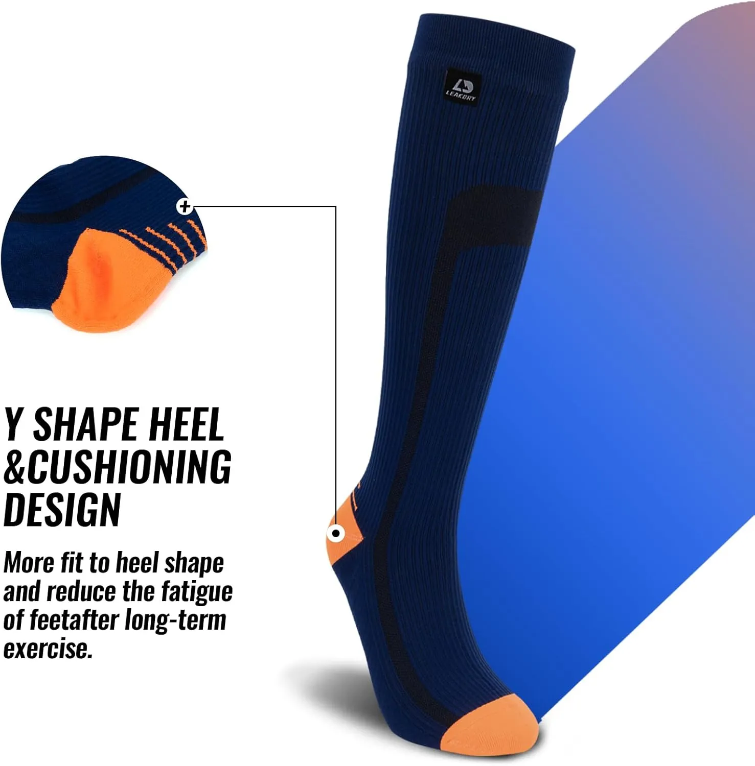 Waterproof Socks Knee High Long Socks,Thermal Ligthweight Breathable,Hiking,Cycling,Running,Skiing