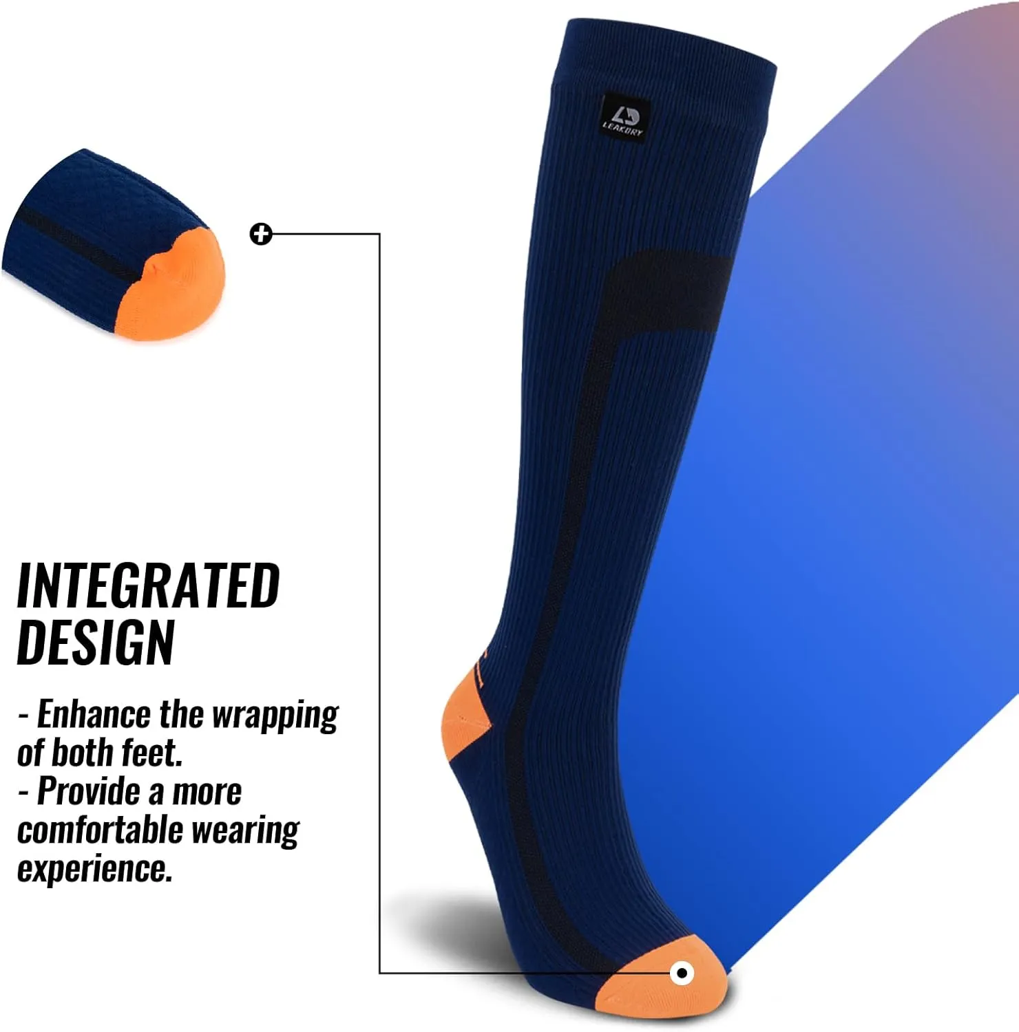 Waterproof Socks Knee High Long Socks,Thermal Ligthweight Breathable,Hiking,Cycling,Running,Skiing