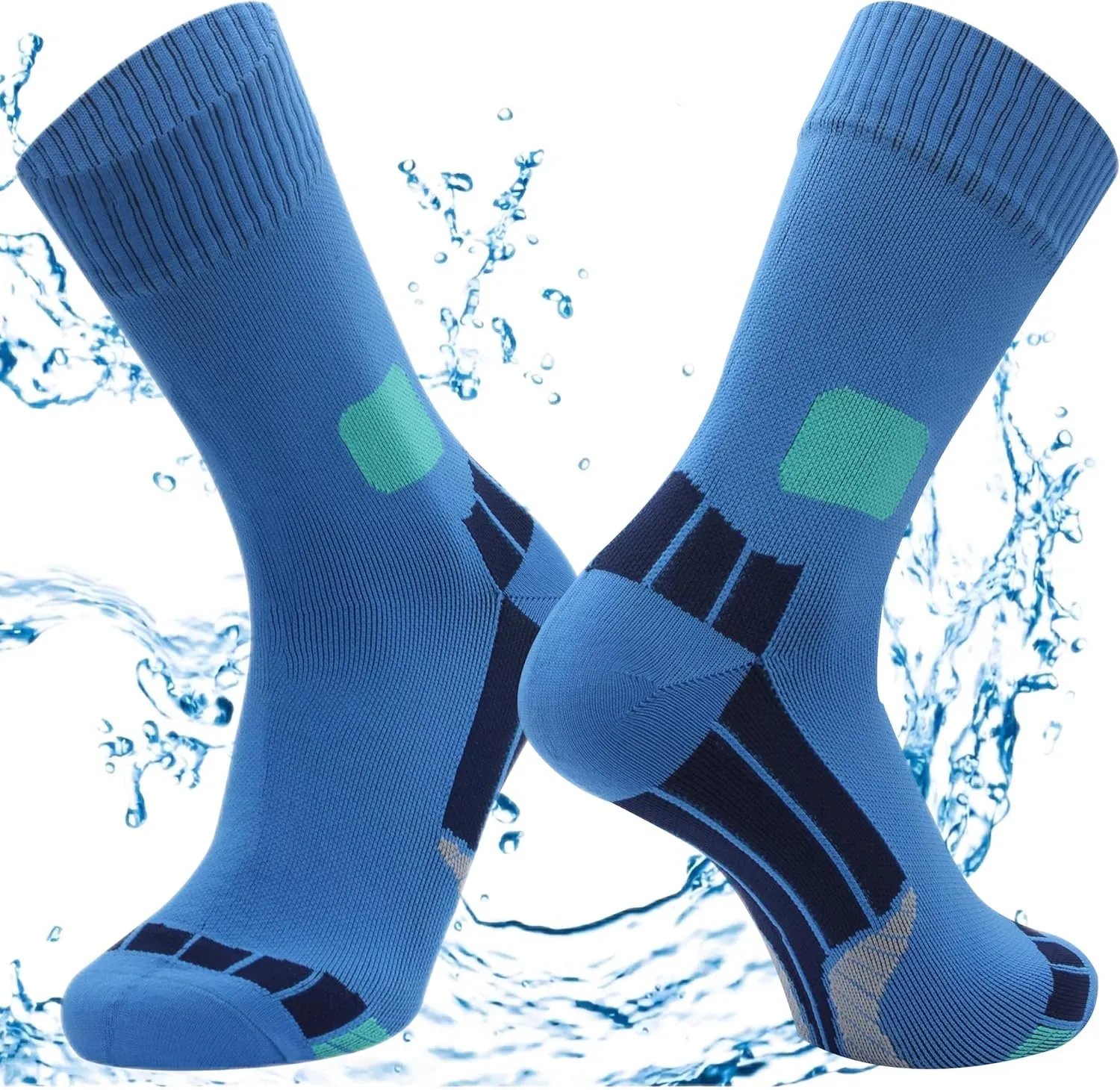 Waterproof Socks Men Women Cushion Breathable Hiking Wading Skiing Outdoor Sport Crew Socks