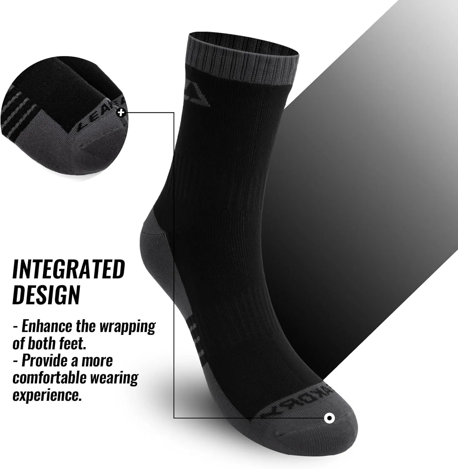 Waterproof Socks,3 Layer Windproof,Breathable,Hiking,Outdoor Activity,Unisex