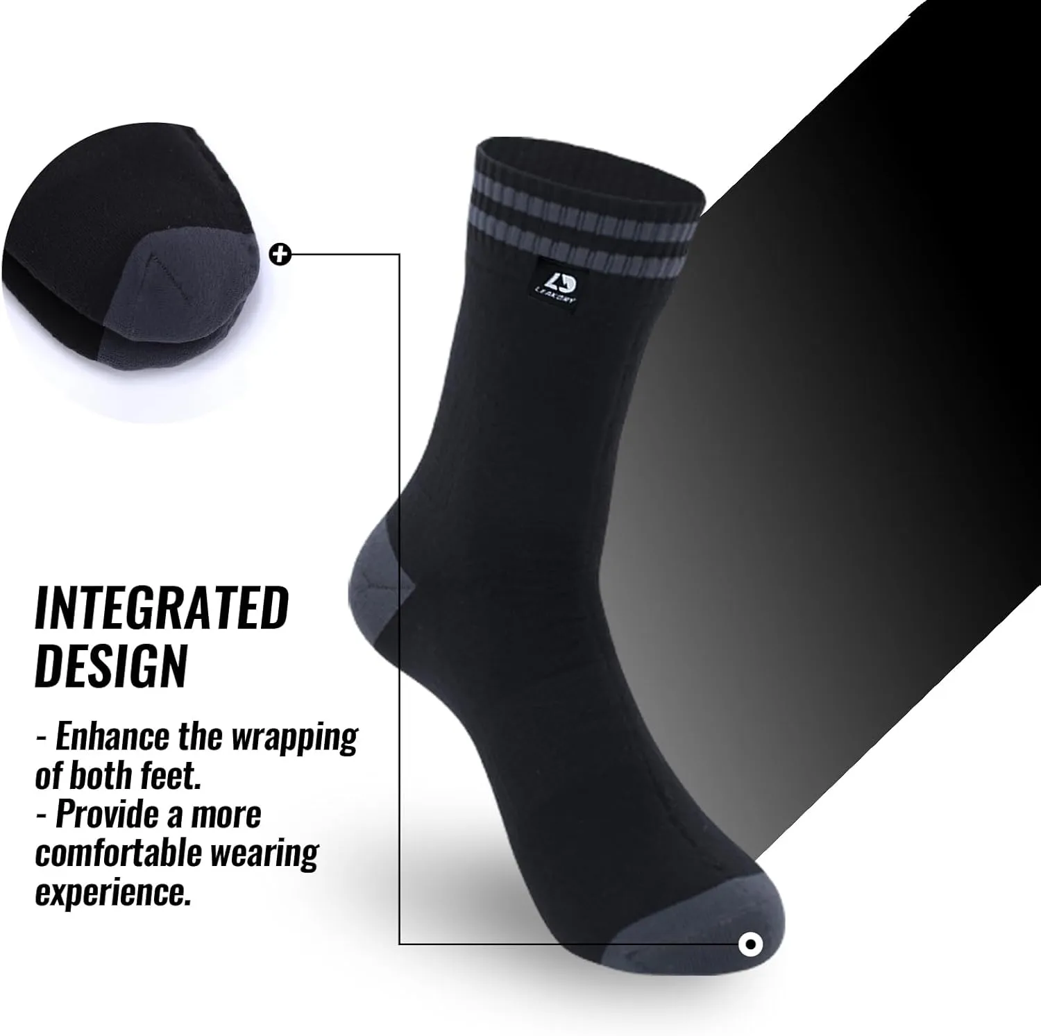 Waterproof Socks,3 Layer Windproof,Breathable,Hiking,Outdoor Activity,Unisex