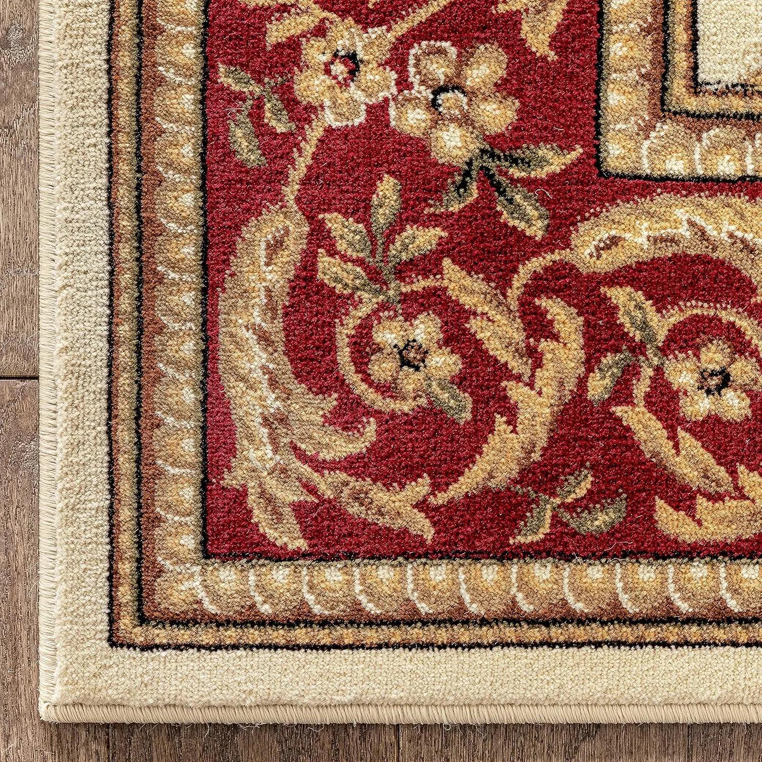 Well Woven Timeless Collection Fleur De Lis Ivory 9x13 Luxurious Traditional French Aubusson Oriental Area Rug Perfect for Living Room Bedroom or Dining Room Easy-to-Clean Durable Design
