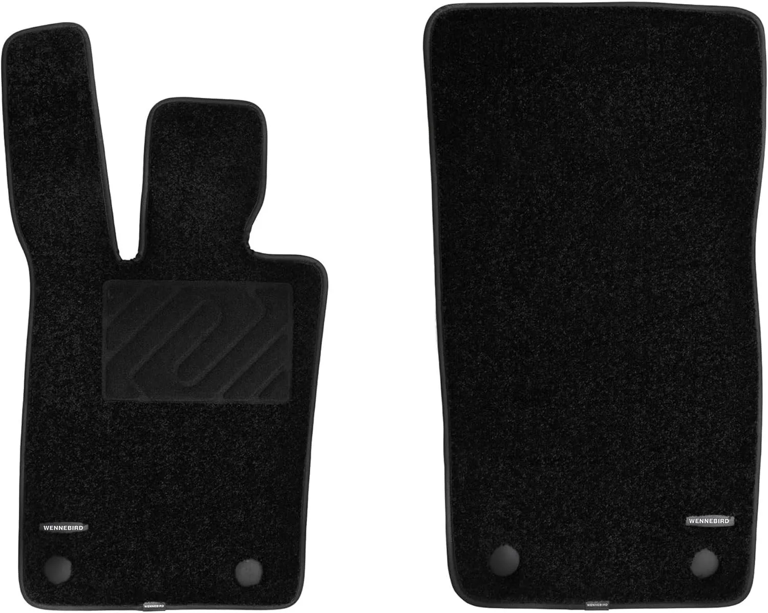 WENNEBIRD Superior Carpet Front Row Floor Mats for 2017-2025 Porsche Panamera, 2020-2025 Panamera E-Hybrid (971), Premium All Weather Anti-Slip Waterproof Floor Liners, 0.6 Inch Thickness Rugs - 2pc