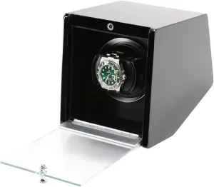 Winding Box Watch Winders - Automatic Watch Winder Dual-Power Mechanical Watches Shaker Rotating Motor Box with Access Control Watch Winding Device with LED ATM