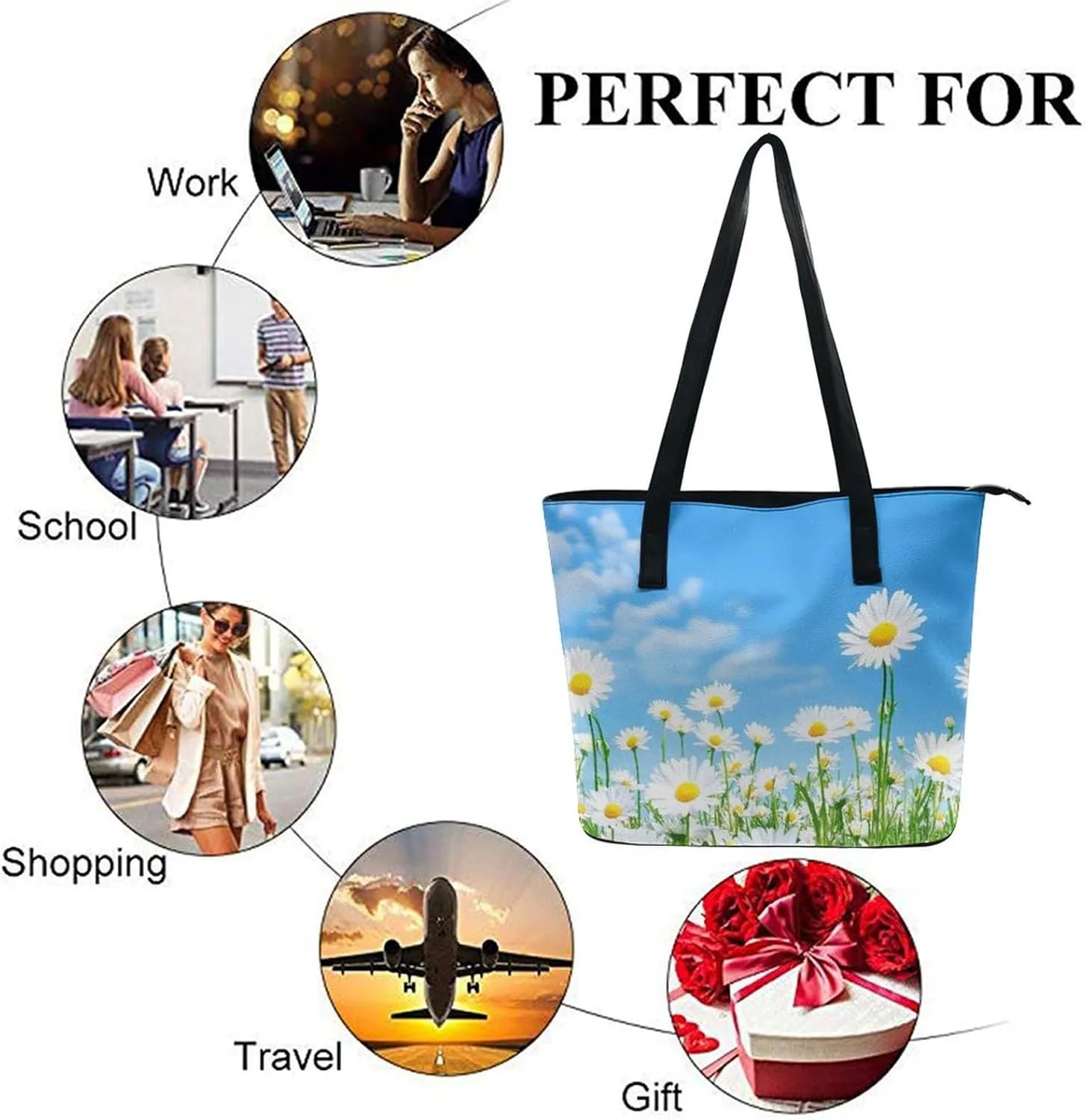 Women Casual Tote Handbags Multifunction Shoulder Work Crossbody Bag