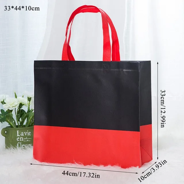 Women Men Reusable Shopping Bag splice ecological reusable bag Foldable Shopping Bag Large Grocery Bags Convenient Storage cloth