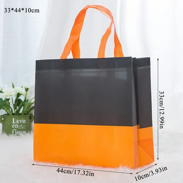 Women Men Reusable Shopping Bag splice ecological reusable bag Foldable Shopping Bag Large Grocery Bags Convenient Storage cloth