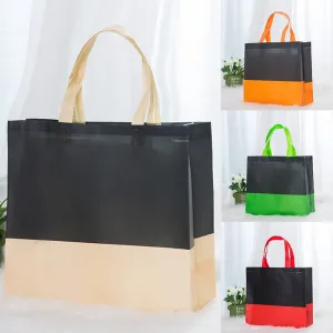 Women Men Reusable Shopping Bag splice ecological reusable bag Foldable Shopping Bag Large Grocery Bags Convenient Storage cloth