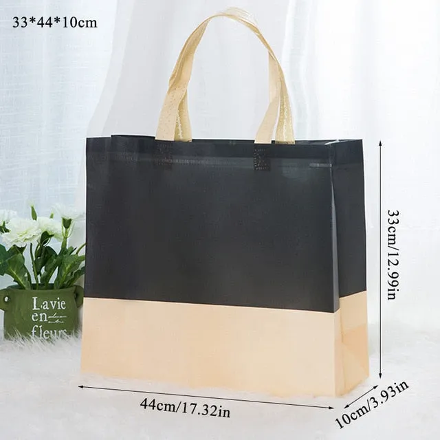 Women Men Reusable Shopping Bag splice ecological reusable bag Foldable Shopping Bag Large Grocery Bags Convenient Storage cloth