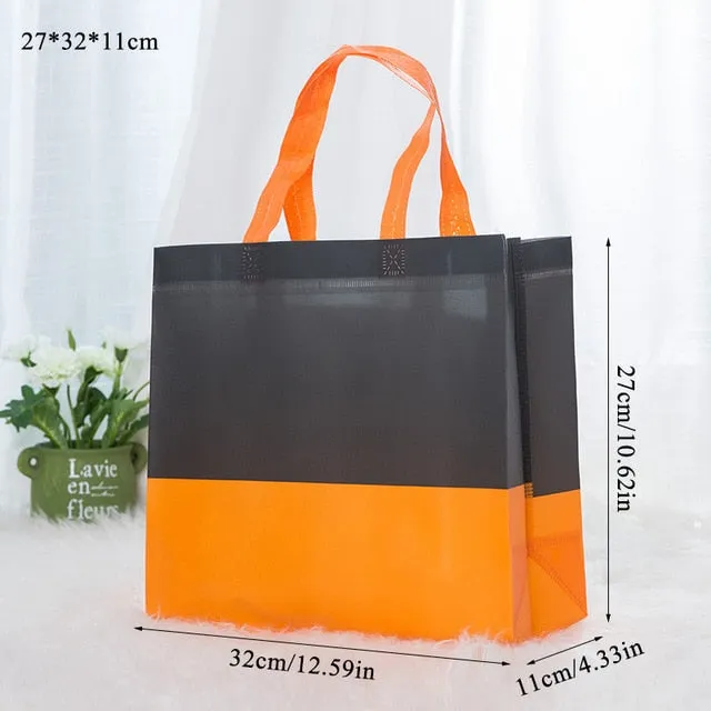 Women Men Reusable Shopping Bag splice ecological reusable bag Foldable Shopping Bag Large Grocery Bags Convenient Storage cloth