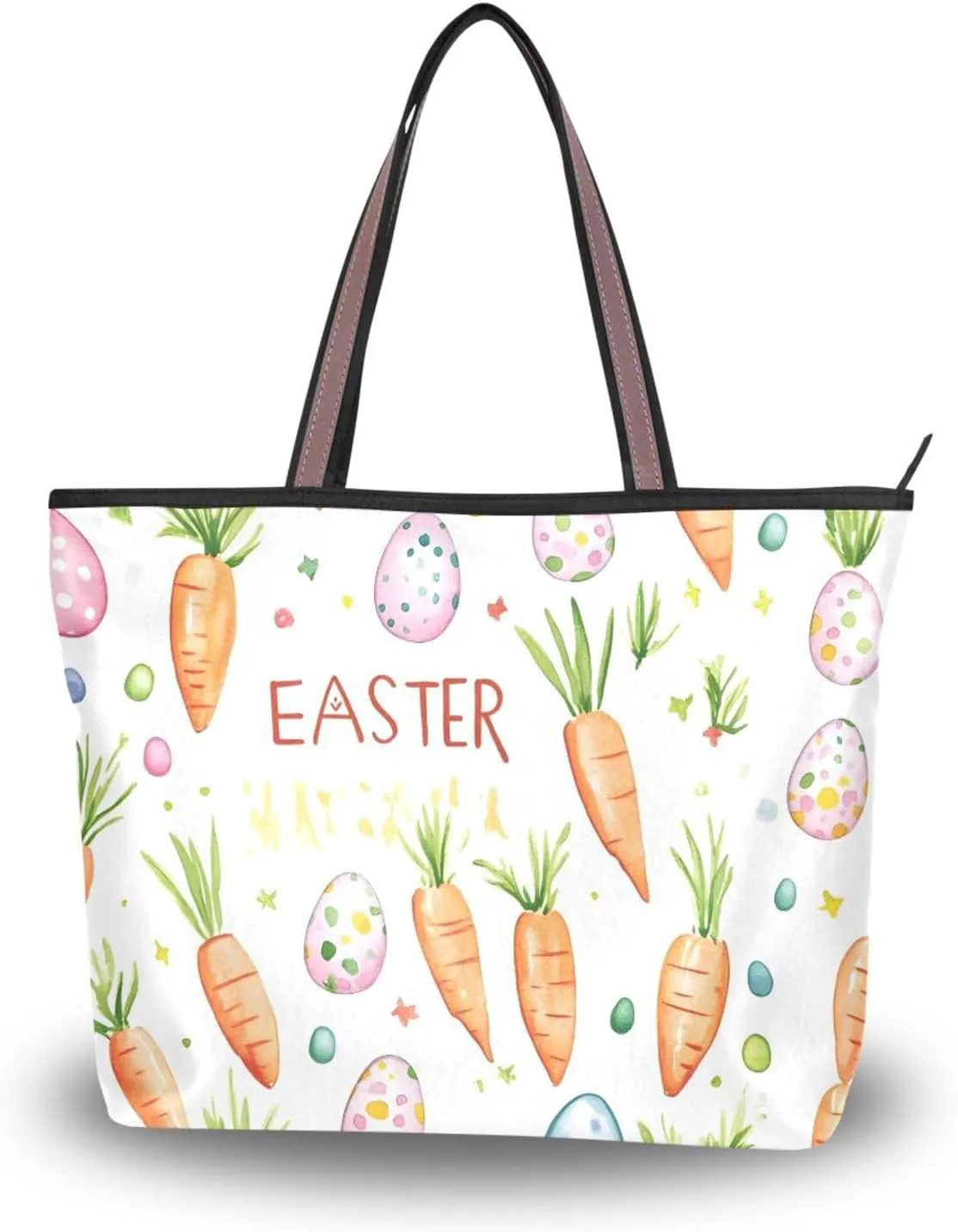 Women Tote Bags Carrot Egg Easter Top Handle Satchel Handbags Shoulder Bag for Shopping 20861220