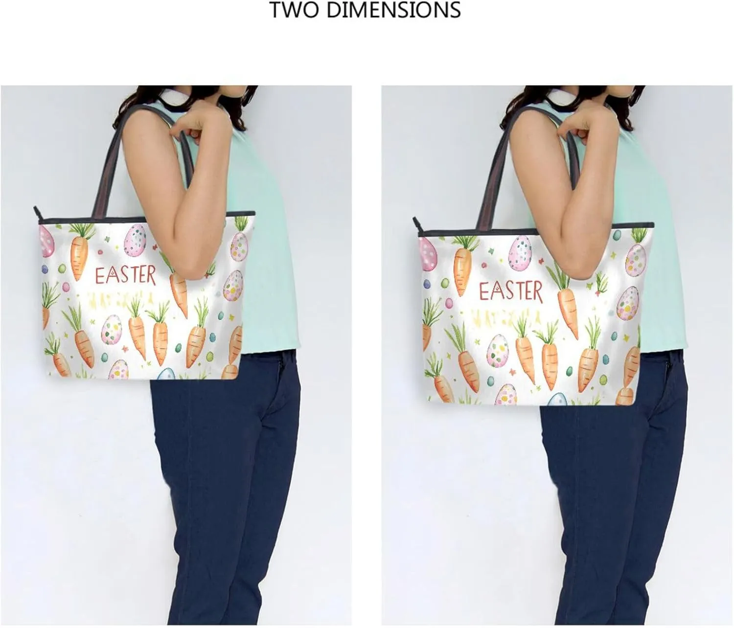Women Tote Bags Carrot Egg Easter Top Handle Satchel Handbags Shoulder Bag for Shopping 20861220