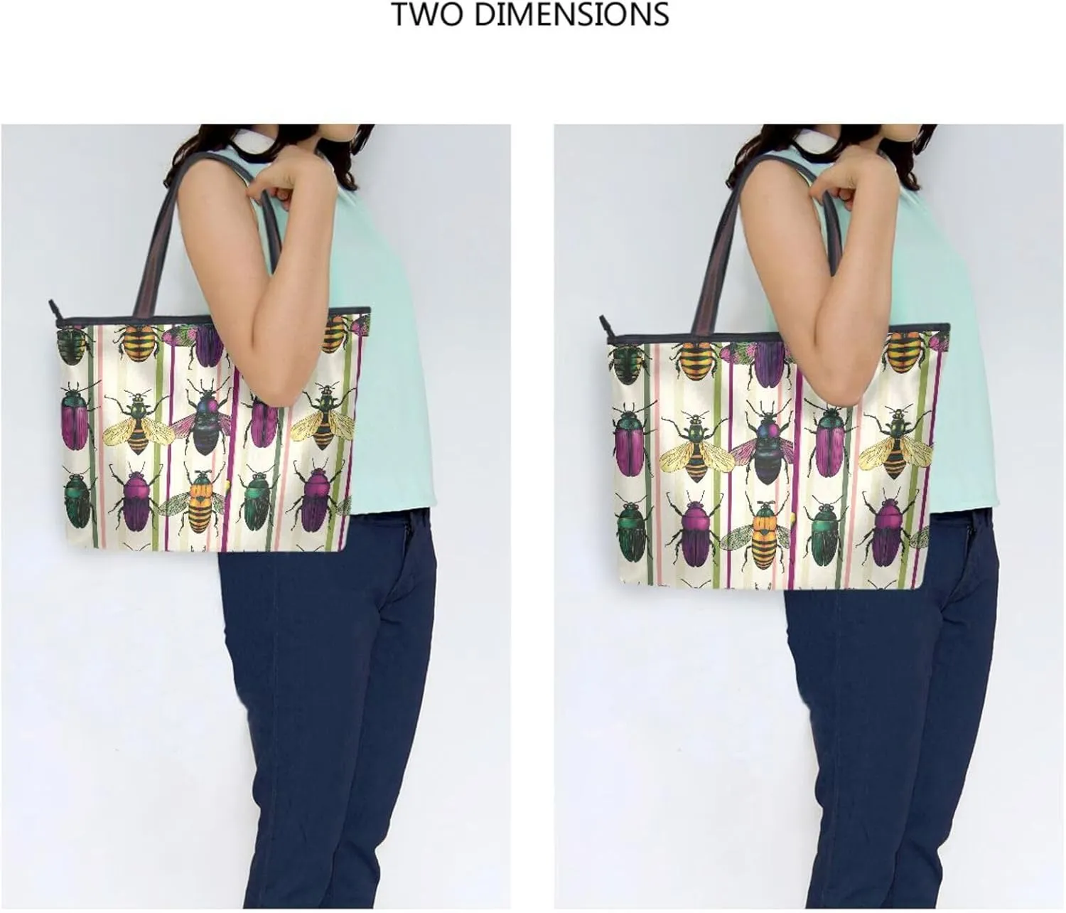 Women Tote Bags Jewel Beetle Bee Top Handle Satchel Handbags Shoulder Bag for Shopping 20860662