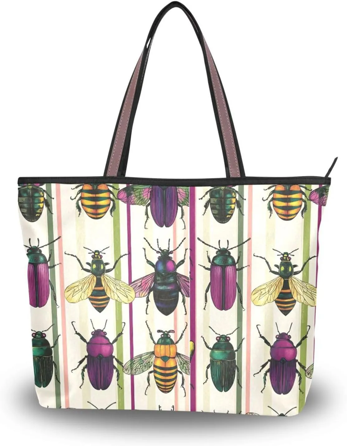 Women Tote Bags Jewel Beetle Bee Top Handle Satchel Handbags Shoulder Bag for Shopping 20860662