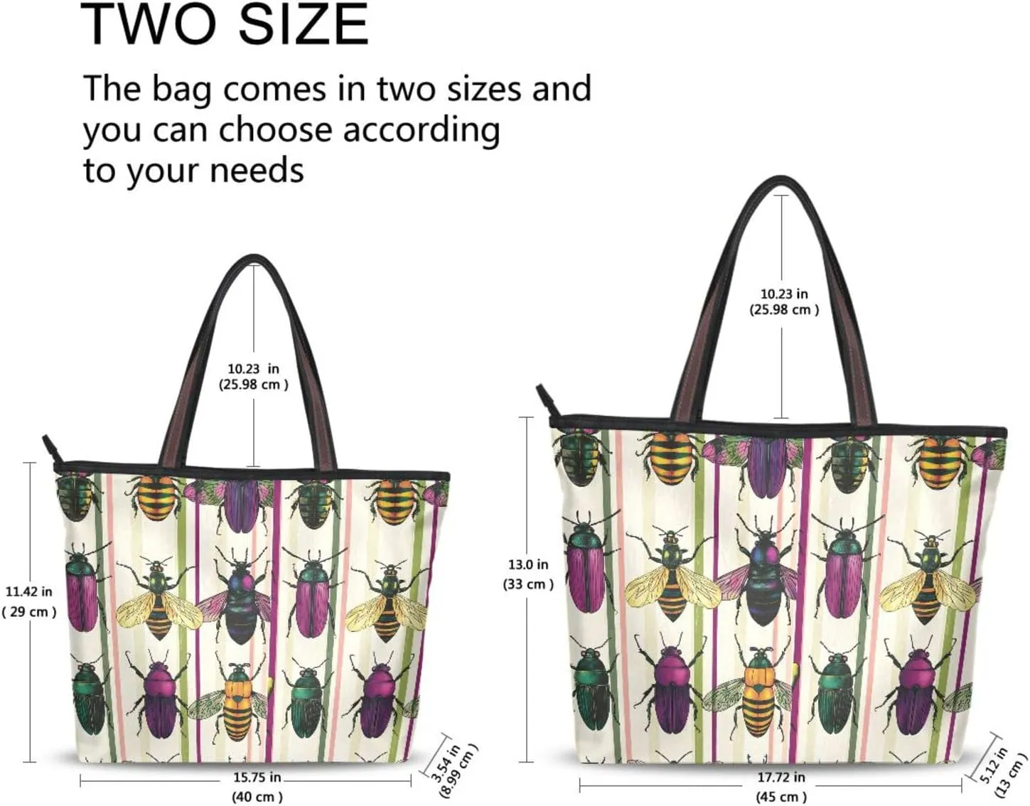 Women Tote Bags Jewel Beetle Bee Top Handle Satchel Handbags Shoulder Bag for Shopping 20860662