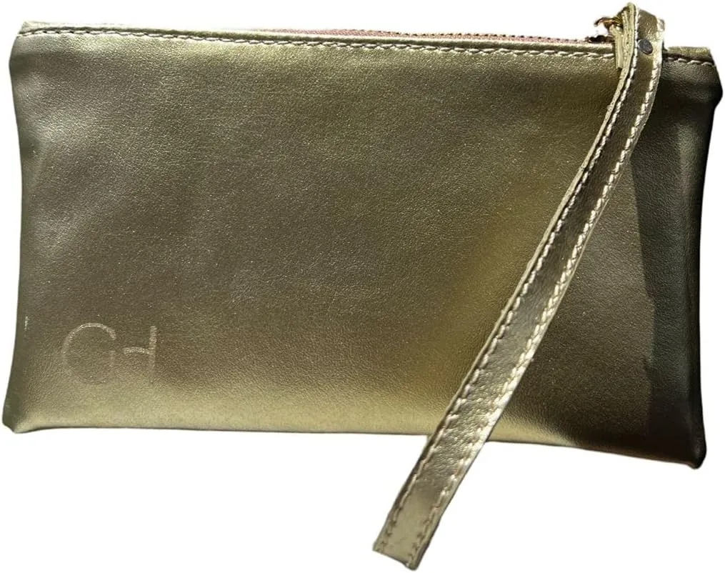 Women's eco-friendly wristlet - made with nopal cactus and corn leather, elegantly crafted in every detail.
