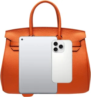Women's Genuine Leather Tote Bag - Large Multi-Functional Handbag, Convertible Crossbody Shoulder Purse for Work Travel