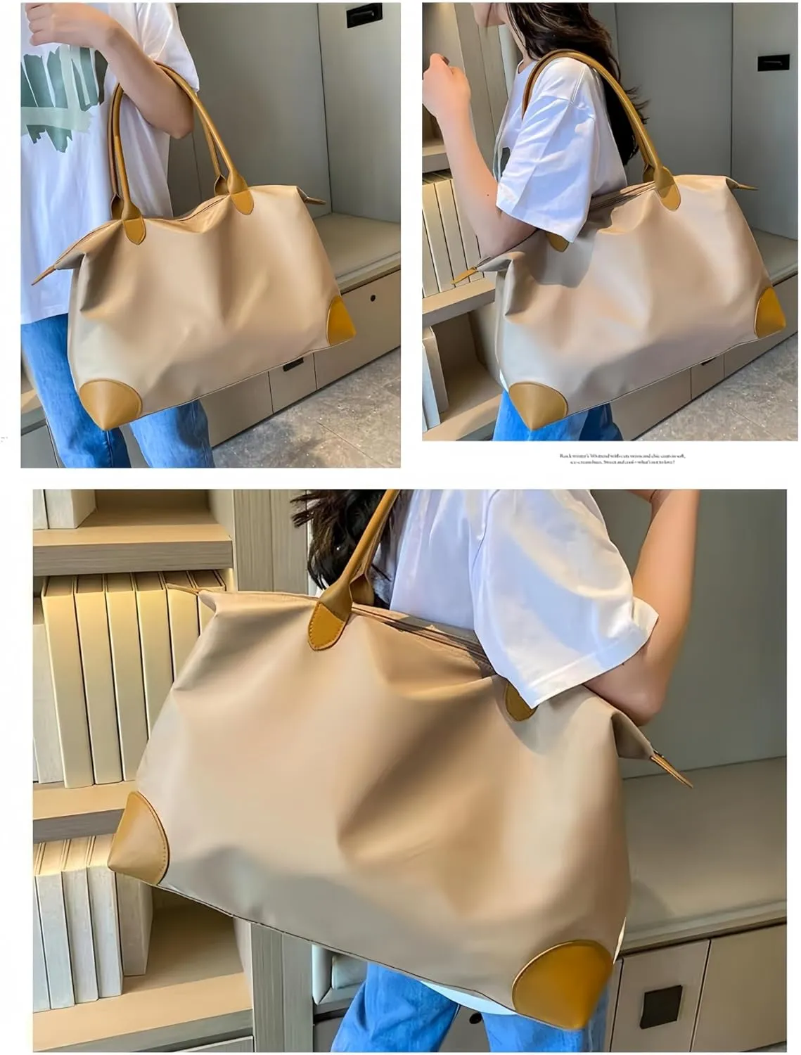 Women's Large Capacity Tote Bag - Commuter Travel Bag, Women's Fitness, Swimming, Duffel bag, Mommy bag,Handbag
