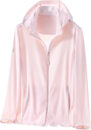 Women's Lightweight Sun Protection UV Jacket - Zip Up Hoodie Long Sleeve Hiking Fishing SPF Performance Sun Shirt