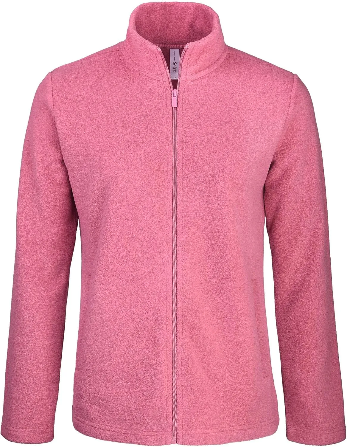 Women's Polar Fleece Full Zip Up Winter Jacket