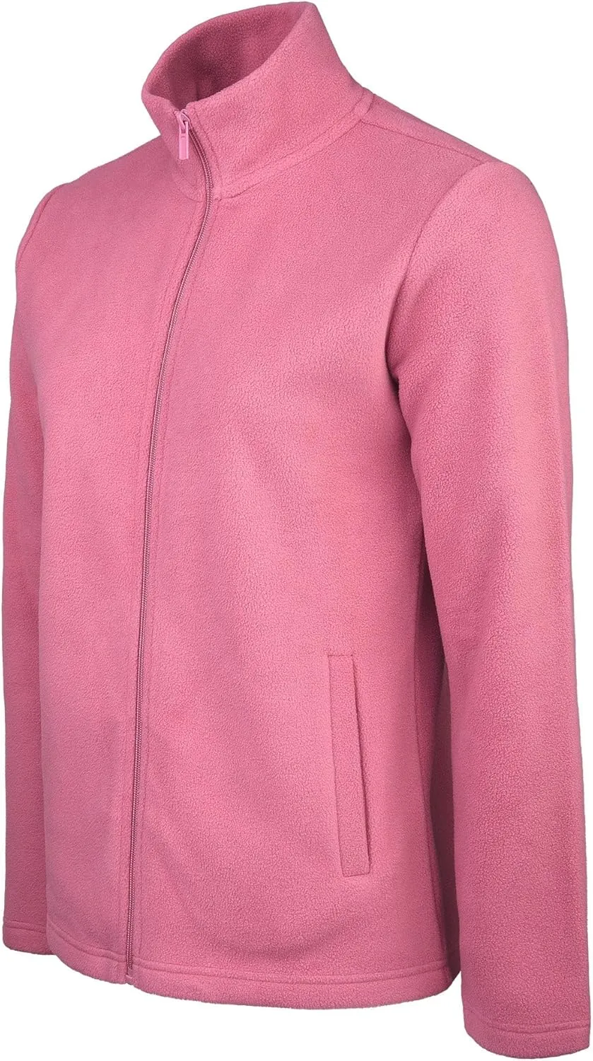 Women's Polar Fleece Full Zip Up Winter Jacket