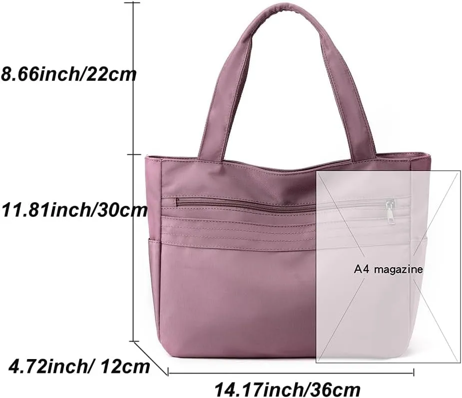 Women's Tote Purses Multi-pocket Shoulder Bags Satchel Purses Casual Handbags Work Shopping Bag