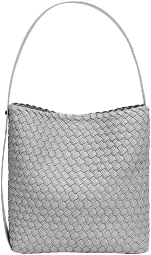 Woven Purses for Women PU Leather Shoulder Bag Chic Hobo Bag for Work Prom Cocktail Travel