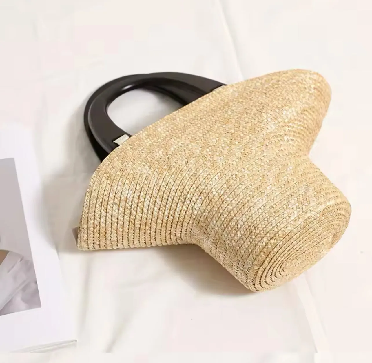 Woven Straw Tote Bag