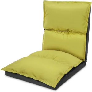 XK Foldable Camping Floor Lounge Padded Chair Couch for Outdoor Travel