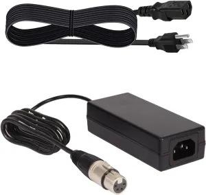 XLR 4Pin Female Plug 12V 4A Adapter Compatible with Marshall V-R841P-AFHD 8.4" Portable LCD Monitor V-PS12-5V-XLR 4-Pin, Compatible with Datavideo Data Video SE2200 HD-SDI Digital Video Switcher