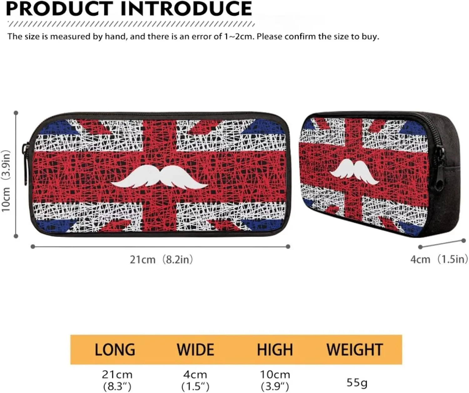 Xoenoiee UK Flag Mesh Pattern Backpack Set with 17in Backpack Lunch Bag & Pencil Case, Schoolbag Sets for Boy Girl Students for School Travel Picnic