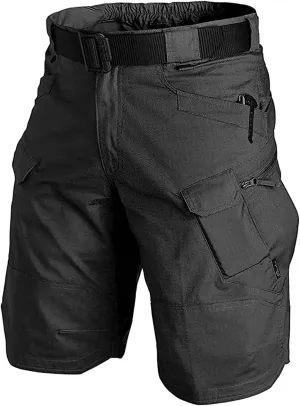 YAXHWIV Mens Tactical Shorts 11" Waterproof Hiking Fishing Breathable Quick Dry Cargo Short Shorts Regular(NO Belt)