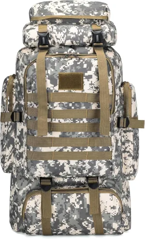 YFREAL 80L Hiking Camping Backpack,Hunting Backpack for Outdoor,Backpack Waterproof,Tactical Backpack for Men Women