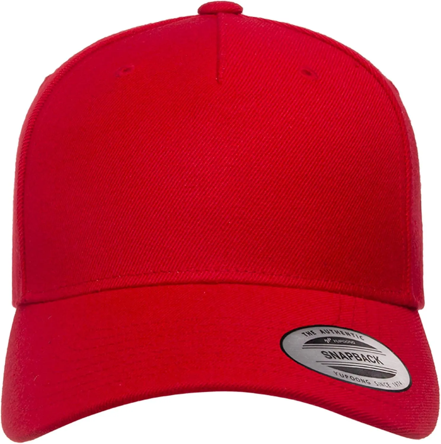 Yupoong Men's Yp Classics 5-Panel Premium Curved Visor Snapback Cap