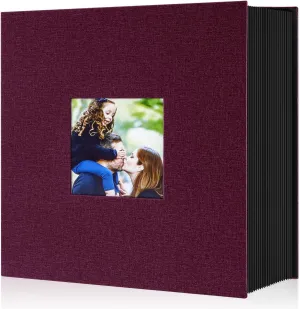 Ywlake Photo Album 4x6 1000 Pockets Photos, Extra Large Capacity Linen Cover Pictures Albums Holds 1000 Horizontal and Vertical Photos Purple