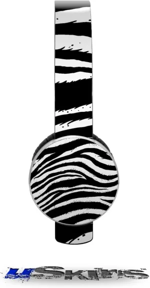 Zebra Decal Style Skin (fits Sol Republic Tracks Headphones - Headphones NOT Included)