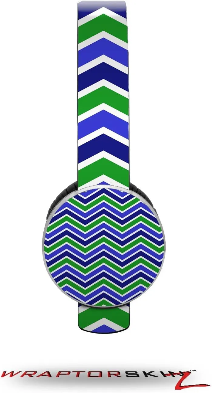 Zig Zag Blue Green Decal Style Skin (fits Sol Republic Tracks Headphones - Headphones NOT Included)