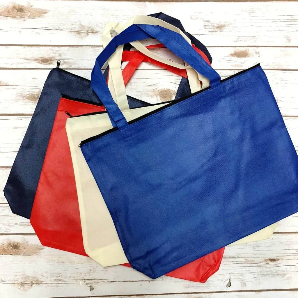 Zippered Promo Convention Tote Bag with Gusset (By Piece)