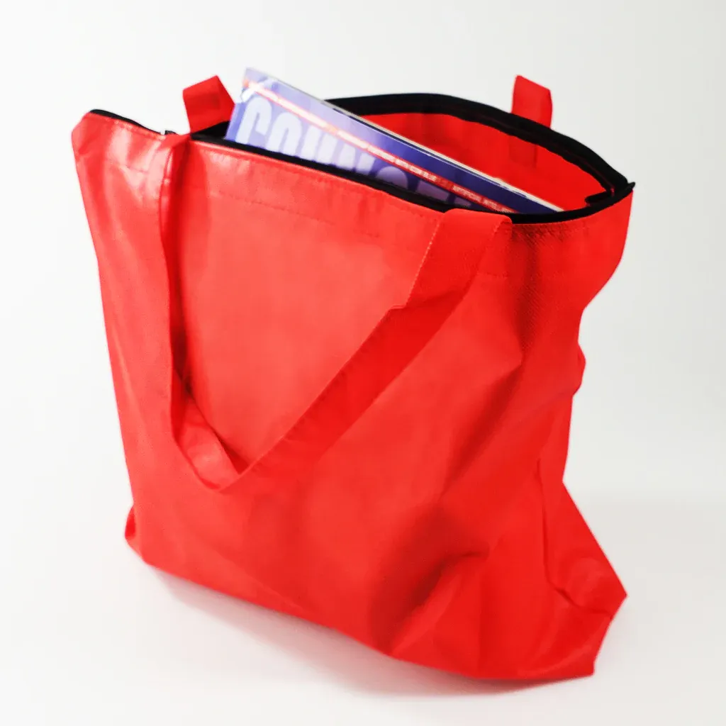 Zippered Promo Convention Tote Bag with Gusset (By Piece)